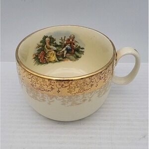 Vtg Sabin Crest-O-Gold Warranted 22Kt Demitasse Tea Cup‎